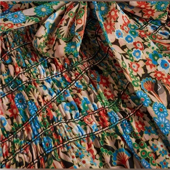 NWT Ted Baker London Tiania Black Floral Mini Dress Sz 8 (3) Fall Trend - Picture 9 of 10